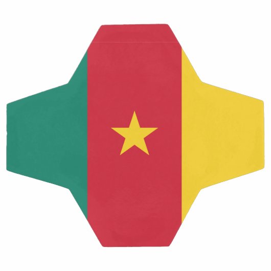 Patriotic Soccer Ball with Flag of Cameroon Voetbal (Enkel)