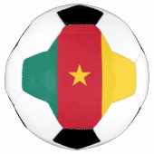 Patriotic Soccer Ball with Flag of Cameroon Voetbal (Voorkant)