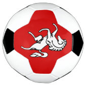 Patriotic Soccer Ball with Flag of Kent, England Voetbal (Gedraaid)