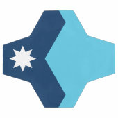 Patriotic Soccer Ball with Flag of Minnesota, USA Voetbal (Enkel)