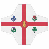 Patriotic Soccer Ball with Flag of Montreal Canada Voetbal (Enkel)