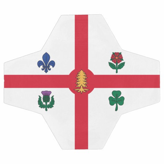 Patriotic Soccer Ball with Flag of Montreal Canada Voetbal (Enkel)