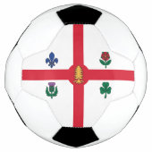 Patriotic Soccer Ball with Flag of Montreal Canada Voetbal (Voorkant)
