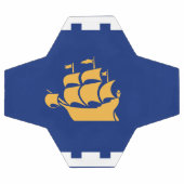 Patriotic Soccer Ball with Flag of Quebec City Voetbal (Enkel)