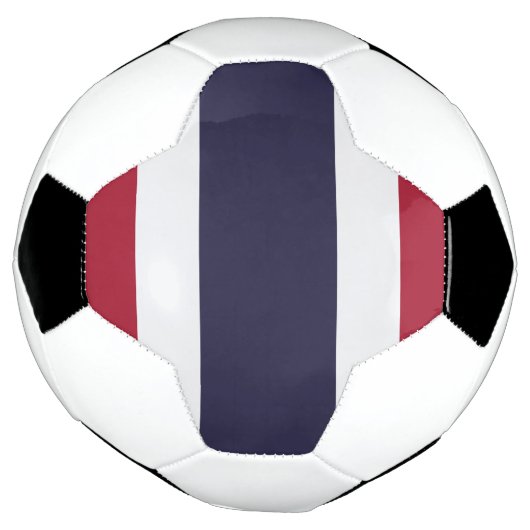 Patriotic Soccer Ball with Flag of Thailand Voetbal (Gedraaid)