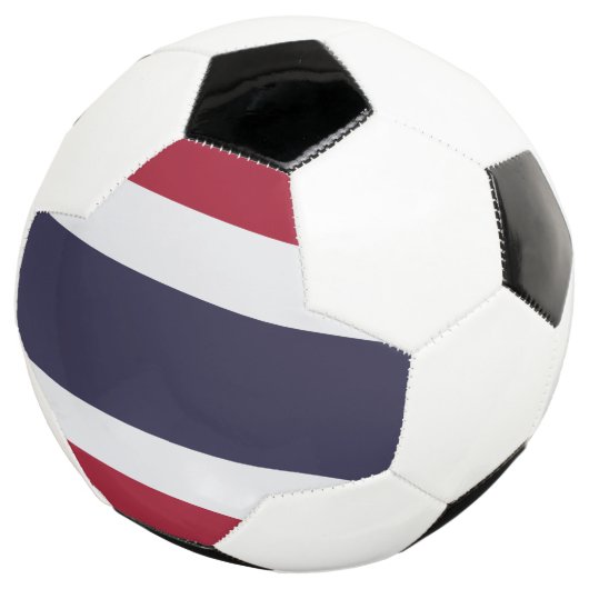 Patriotic Soccer Ball with Flag of Thailand Voetbal (Drie kwart)