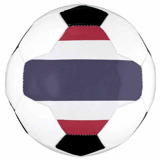 Patriotic Soccer Ball with Flag of Thailand Voetbal (Voorkant)
