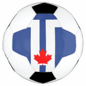 Patriotic Soccer Ball with Flag of Toronto, Canada Voetbal (Voorkant)
