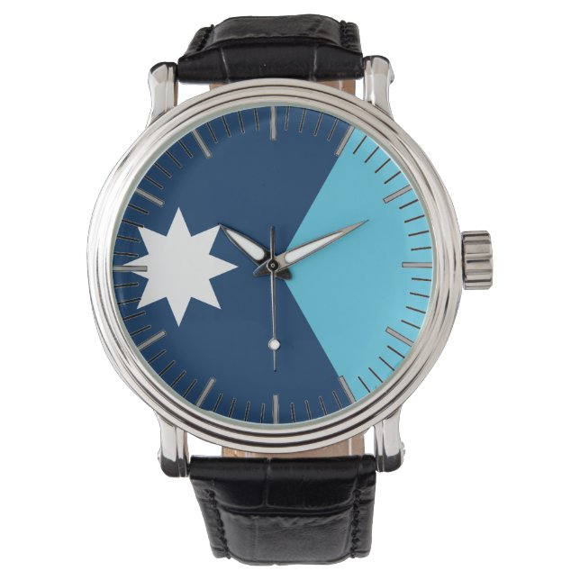 Patriotic, special watch with Flag of Minnesota Horloge (Voorkant)