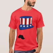 Patriotic Stache T-shirt (Voorkant)
