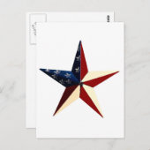 Patriotic Star Briefkaart (Voorkant / Achterkant)