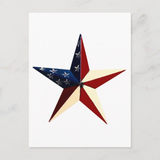 Patriotic Star Briefkaart (Voorkant)