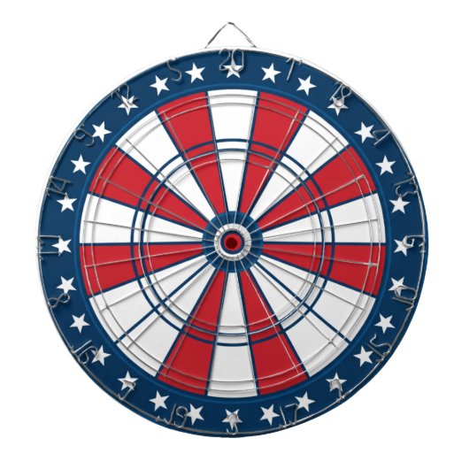 Patriotic Star Dartboard Game Room Wall Decor Dartbord (Voorkant)
