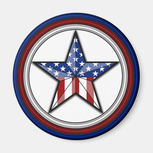Patriotic Star Magnet (Voorkant)