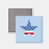 Patriotic Star Magnet (Voorkant / Achterkant)