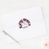 Patriotic Star Spangled Celebration Arch Ronde Sticker (Envelop)