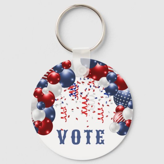 Patriotic Star Spangled Celebration Arch Sleutelhanger (Voorkant)