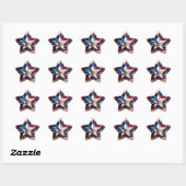 Patriotic Star Ster Sticker (Vel)