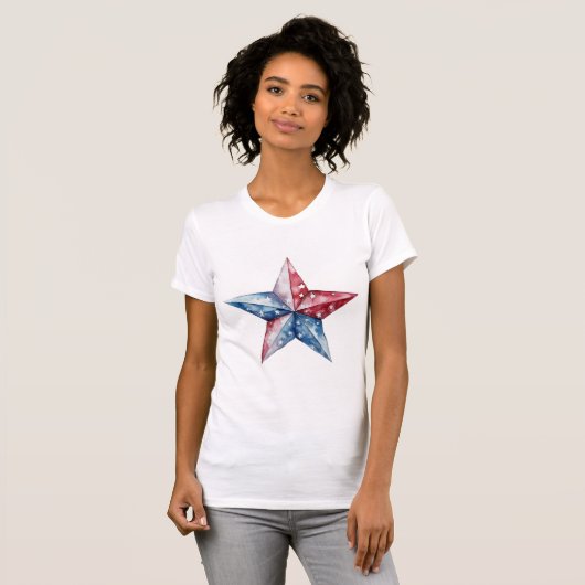 Patriotic Star T-shirt (Voorkant volledig)