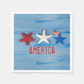 Patriotic Starfish Servet (Voorkant)
