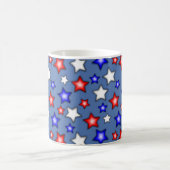 Patriotic Stars - Blue Coffee Mug Koffiemok (Center)