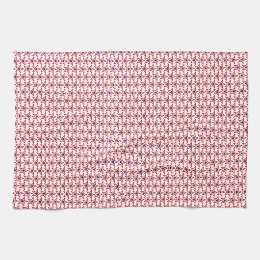Patriotic Stars Kitchen Towel Theedoek (Horizontaal)