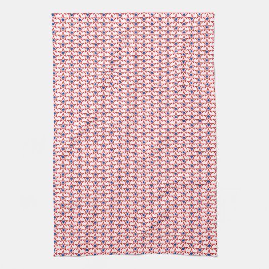 Patriotic Stars Kitchen Towel Theedoek (Verticaal)