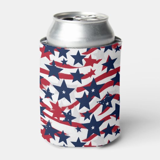 Patriotic Stars Koelbox Blikjeskoeler (Blikje Voorkant)