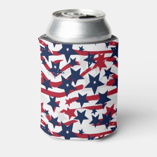 Patriotic Stars Koelbox Blikjeskoeler (Blikje Achterkant)