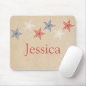 Patriotic Stars Mousepad Muismat (Met muis)