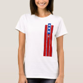 Patriotic Stars Stripes Monogram Grafisch T-shirt (Voorkant)