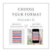 Patriotic Stars & Stripes op 4 juli Kaart