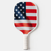 Patriotic Stars & Stripes Pickleball Paddle – Vere (Voorkant)