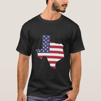 Patriotic State Of Texas Usa Flag For T-shirt
