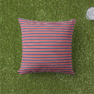Patriotic Stripes Outdoor Pillow Buitenkussen