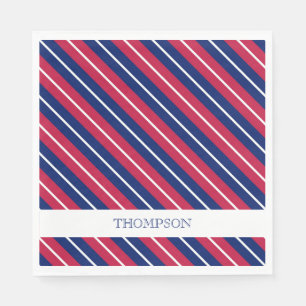 Patriotic Stripes Rood Wit Blauw NAAM Classic Servet