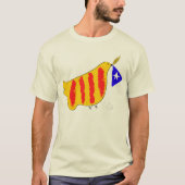 Patriotic Symbol, Catalonia freedom dove. T-shirt (Voorkant)