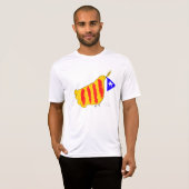 Patriotic Symbol, Catalonia freedom dove. T-shirt (Voorkant volledig)