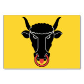 Patriotic table card with Flag of Uri canton Kaart (Achterkant)