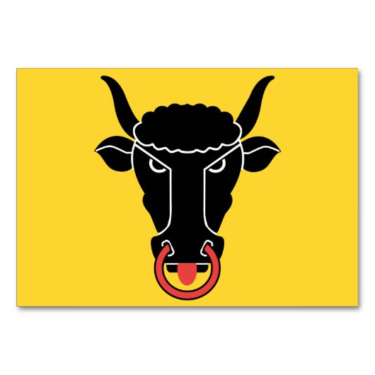 Patriotic table card with Flag of Uri canton Kaart (Voorkant)