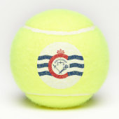 Patriotic Tennis Ball met vlag van Cincinnati, VS Tennisballen (Achterkant)