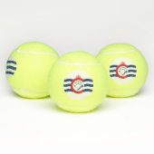 Patriotic Tennis Ball met vlag van Cincinnati, VS Tennisballen (Multi)