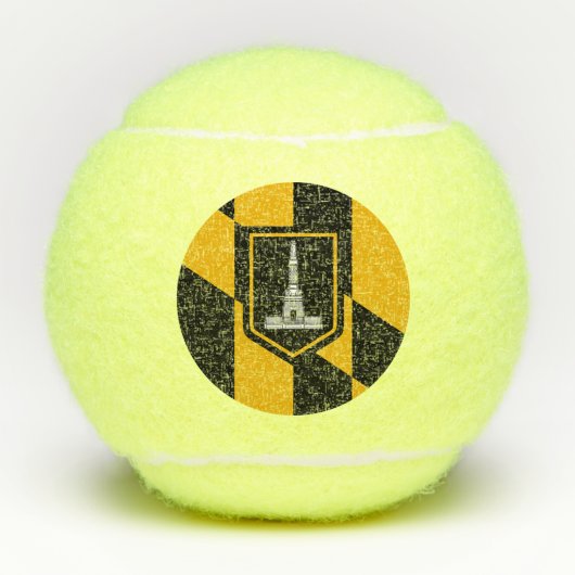 Patriotic Tennis Ball with Flag of Baltimore, VS Tennisballen (Voorkant)