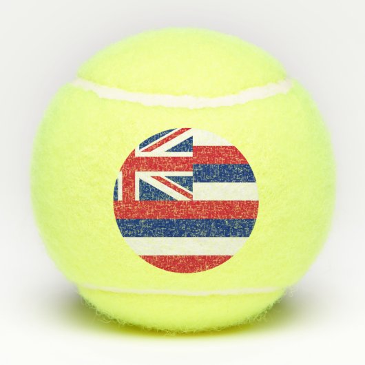Patriotic Tennis Ball with Flag of Hawaii, Verenig Tennisballen (Achterkant)