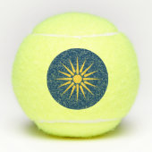 Patriotic Tennis Ball with Flag of Macedonia Tennisballen (Voorkant)