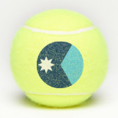 Patriotic Tennis Ball with Flag of Minnesota, USA Tennisballen (Achterkant)
