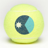 Patriotic Tennis Ball with Flag of Minnesota, USA Tennisballen (Voorkant)