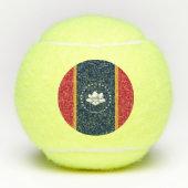 Patriotic Tennis Ball with Flag of Mississippi, US Tennisballen (Voorkant)