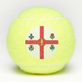 Patriotic Tennis Ball with Flag of Montreal Tennisballen (Voorkant)