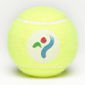 Patriotic Tennis Ball with Flag of Seoul Tennisballen (Achterkant)